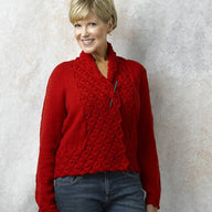 Valley Yarns Hearts of Oak Cardigan Knitting Pattern