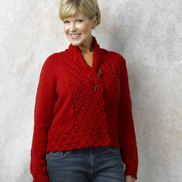 Valley Yarns Hearts of Oak Cardigan Knitting Pattern
