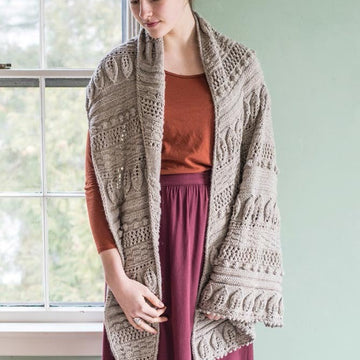 Greenwood Shawl Wrap Knitting Pattern