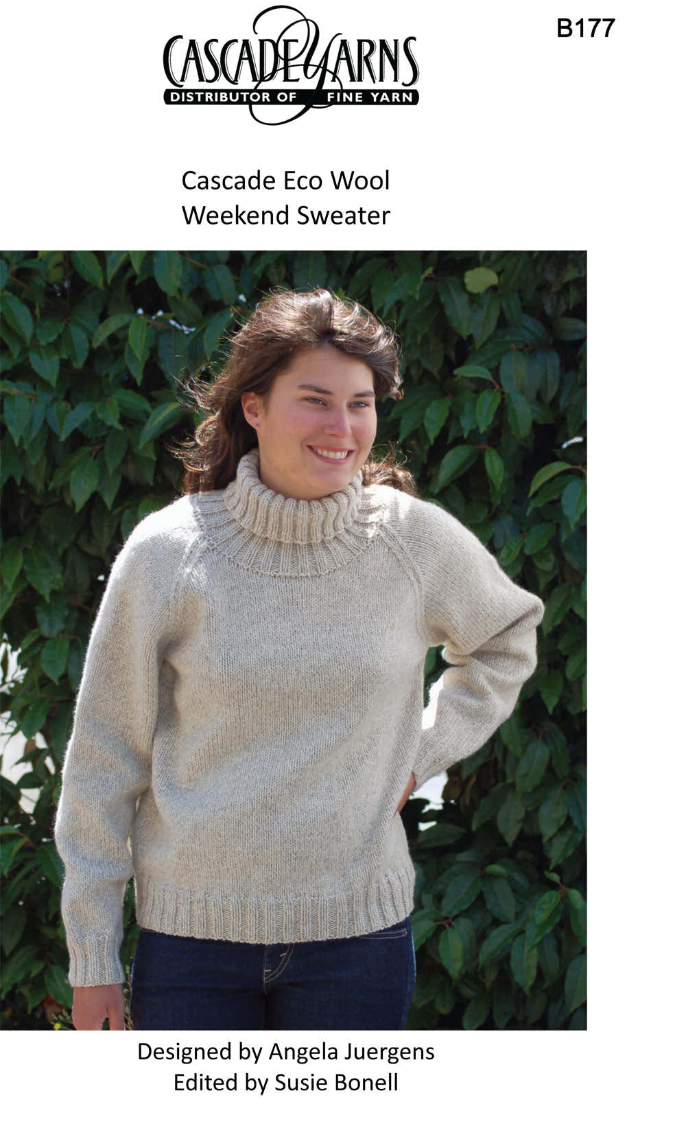 Cascade Yarns B Eco Wool Weekend Sweater Knitting Pattern