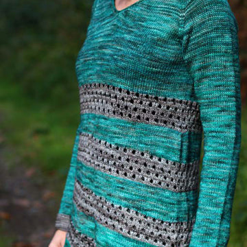 Lignite Jumper by Carol Feller in The Yarn Collective Bloomsbury DK