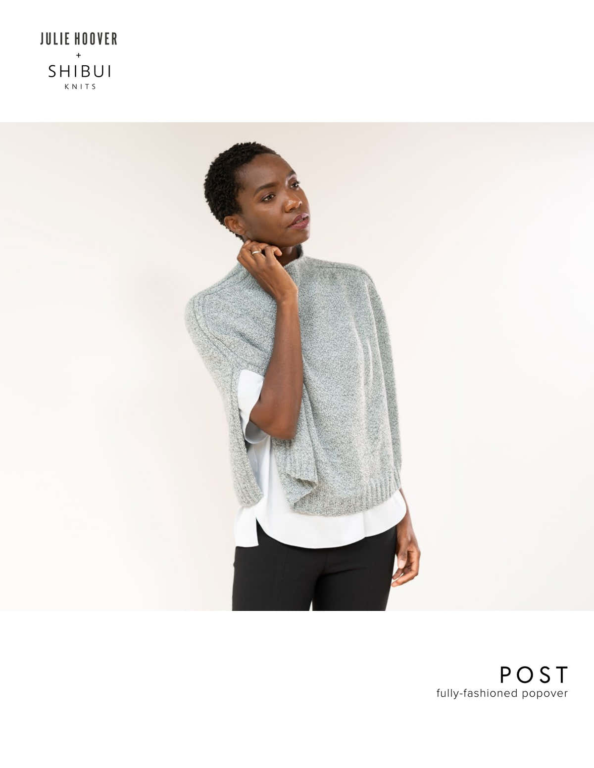 Shibui Knits Post Cape Knitting Pattern