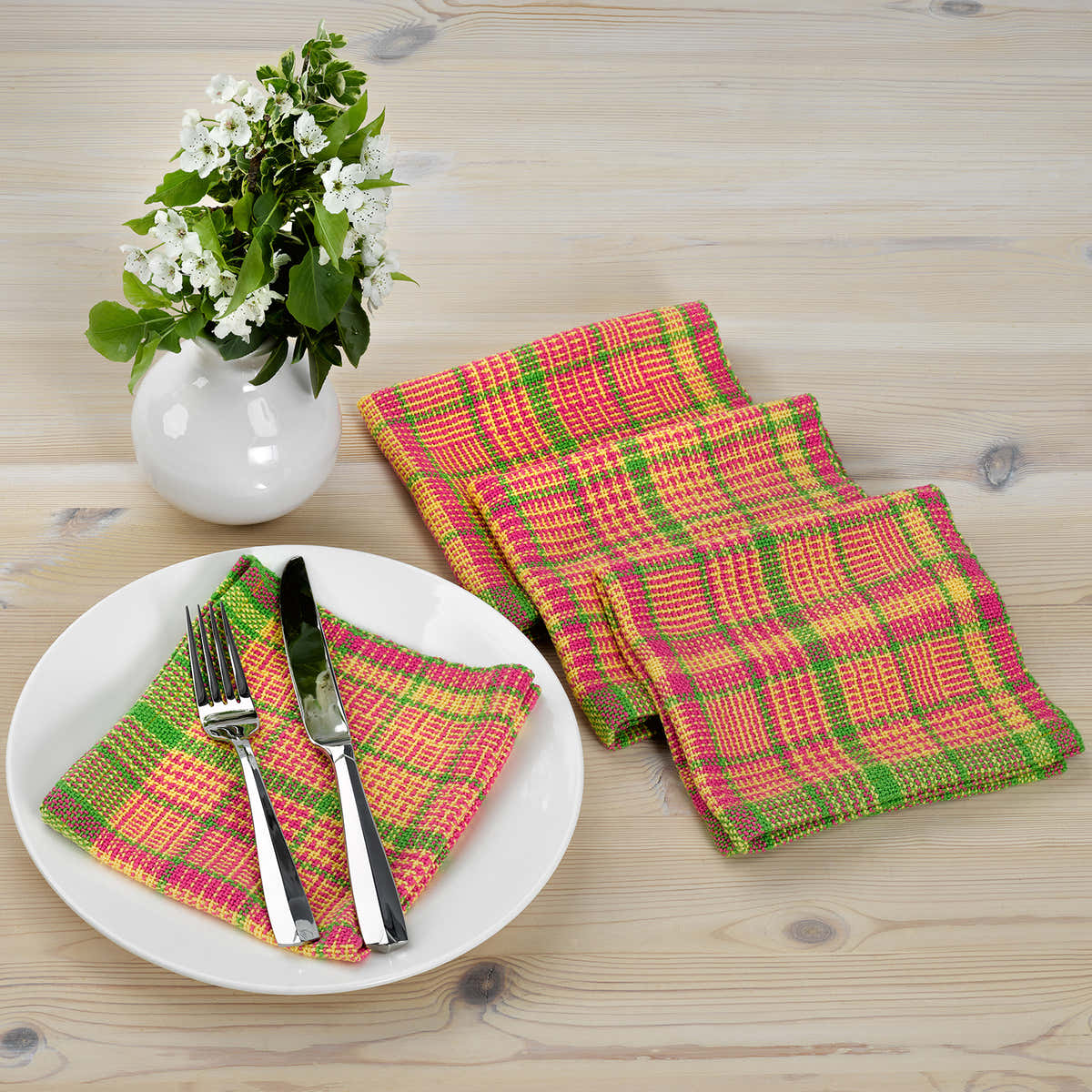 Valley Yarns #270 Lemon Lime Twist Napkins