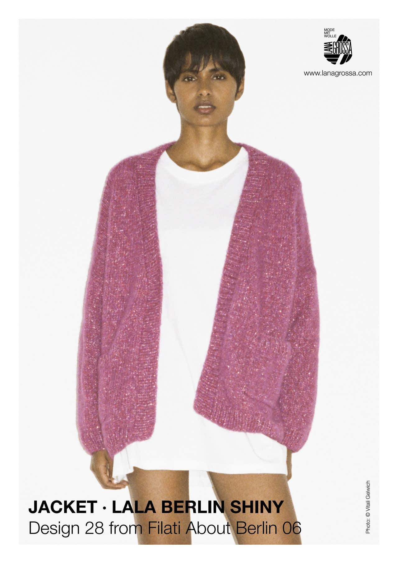 Lana Grossa 28 Jacket Cardigan Knitting Pattern