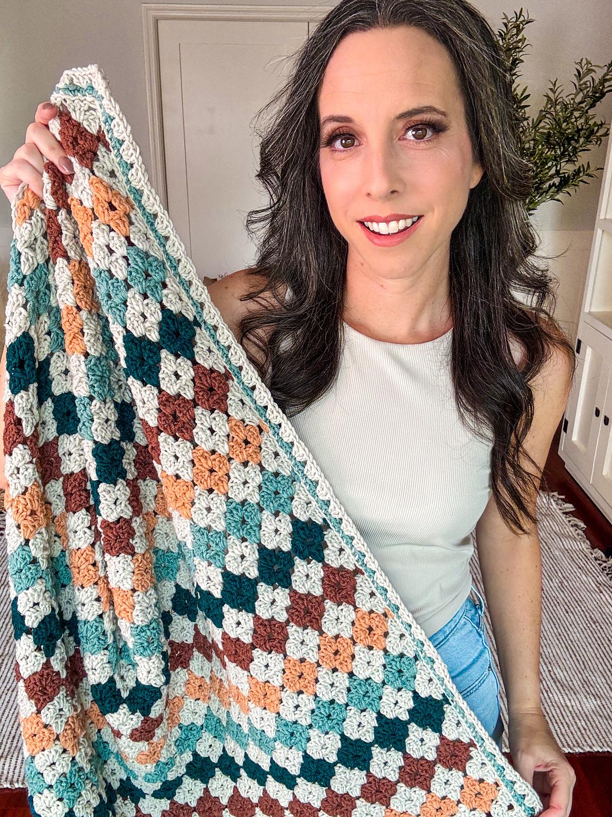 Colorful Granny Stitch Blanket