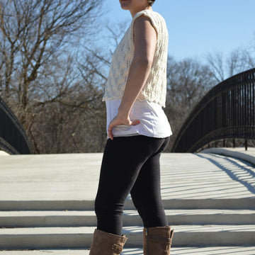 Cropped Lace Tee