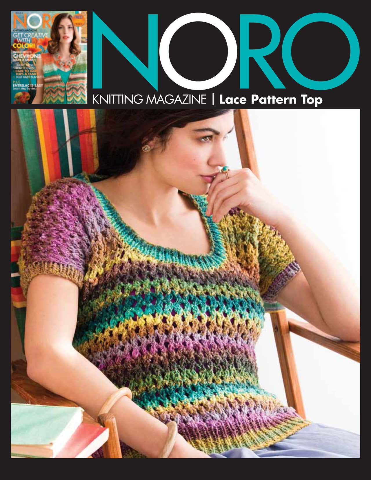 Noro Lace Pattern Top Jumper Knitting Pattern