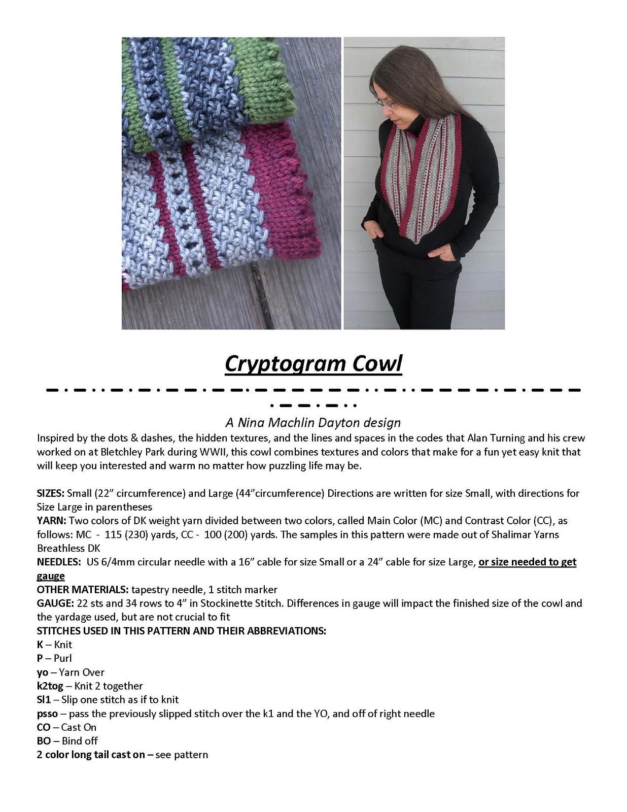 Cryptogram Cowl