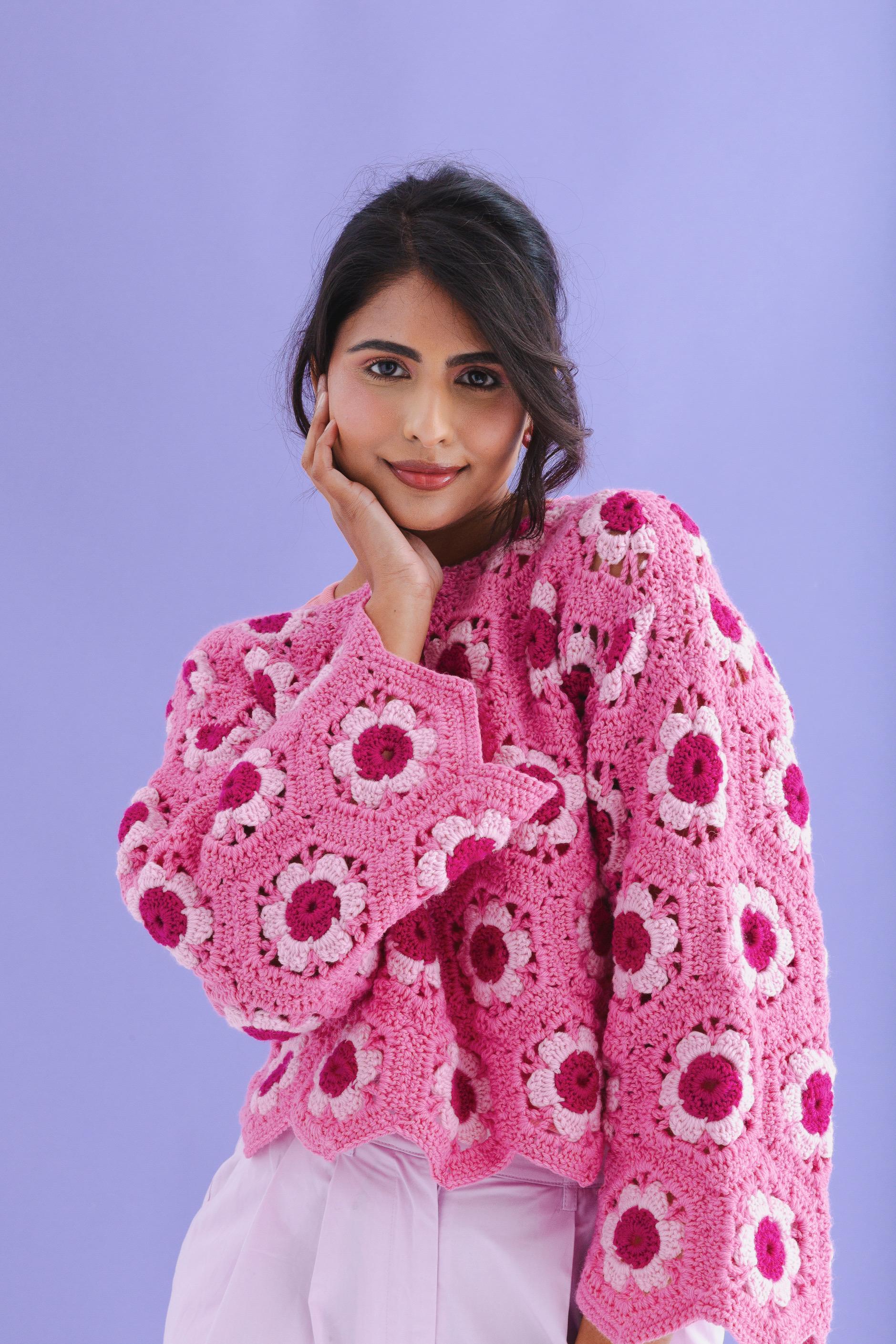 Carnation Hexagon jumper