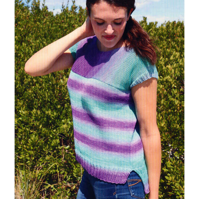 Plymouth Yarn 3113 Multi Directional Top Knitting Pattern