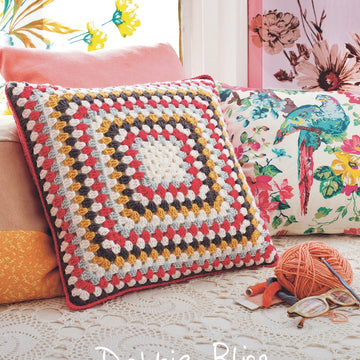 Debbie Bliss Simple Square Cushion Cover Crochet Pattern