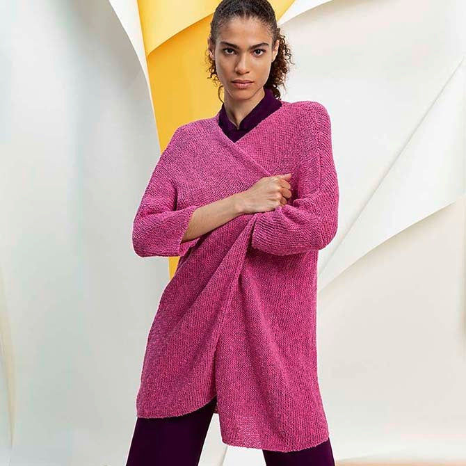 Lang 267-12 Long Cardigan Knitting Pattern