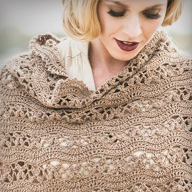 Blue Sky Fibers Daisy Wrap Knitting Pattern
