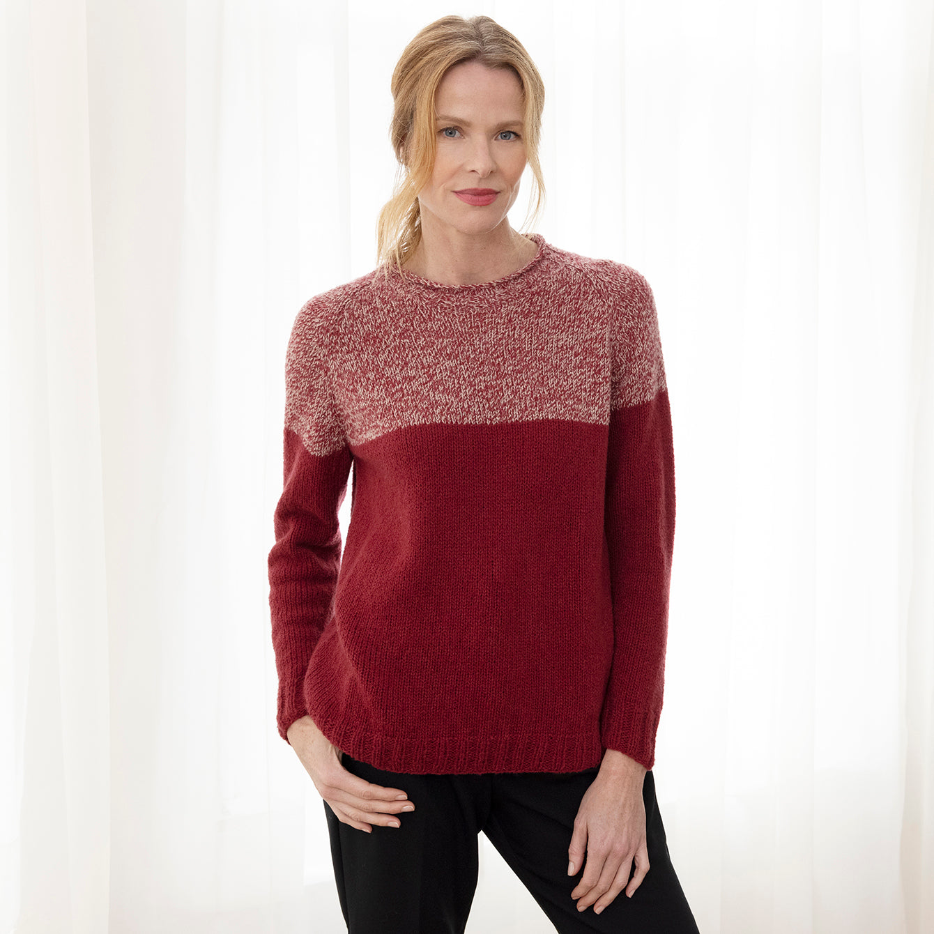 String Sabrina Pullover Wrap Knitting Pattern