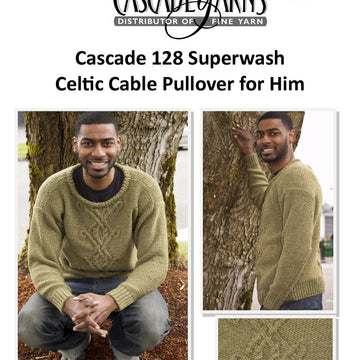 Cascade Yarns C Celtic Cables for Him Knitting Pattern