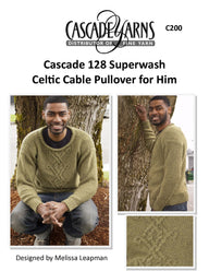 Cascade Yarns C Celtic Cables for Him Knitting Pattern