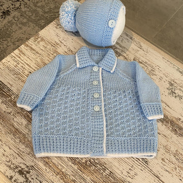 Charles Matinee Coat, Hat & Booties 16 inch chest newborn