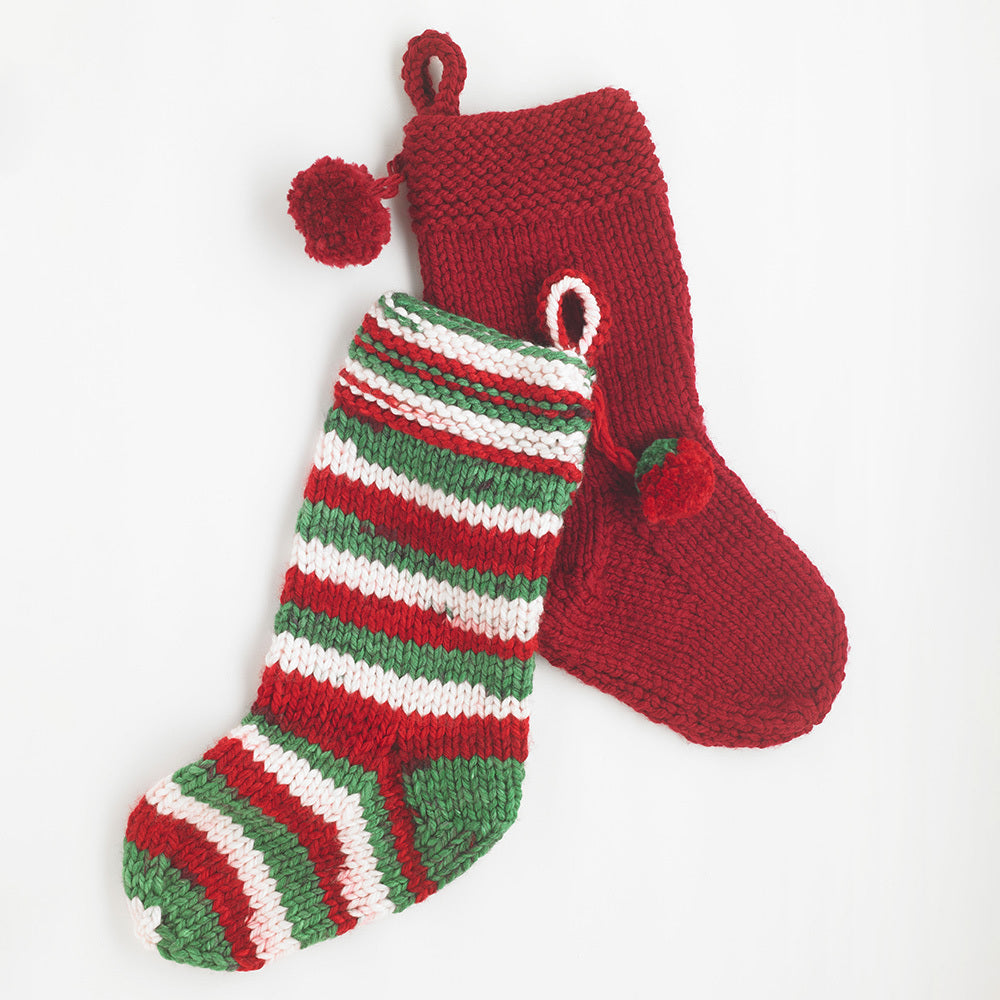Paintbox Yarns Essential Christmas Stocking Knitting Pattern