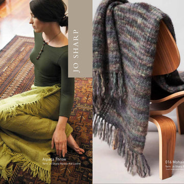 Jo Sharp Mohair Throw and Alpaca Throw Knitting Pattern