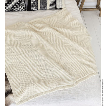 Lana Grossa Throw Blanket Knitting Pattern
