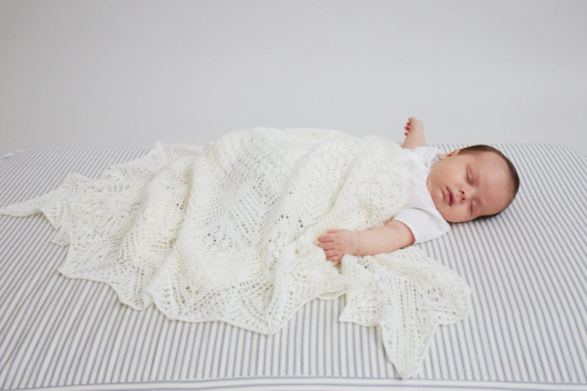 Debbie Bliss Heirloom Christening Shawl Knitting Pattern