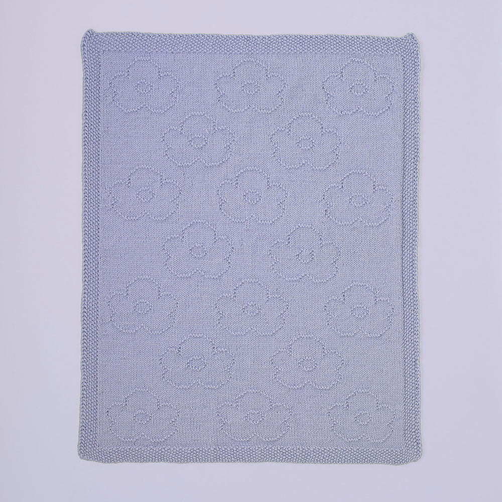 Paintbox Yarns Flower Baby Blanket Knitting Pattern