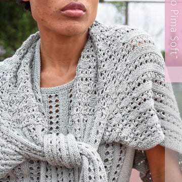 Berroco Pima Soft Cardigan Crochet Pattern