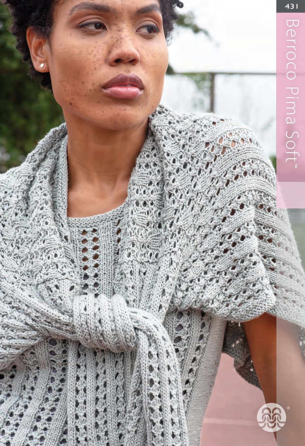 Berroco Pima Soft Cardigan Crochet Pattern