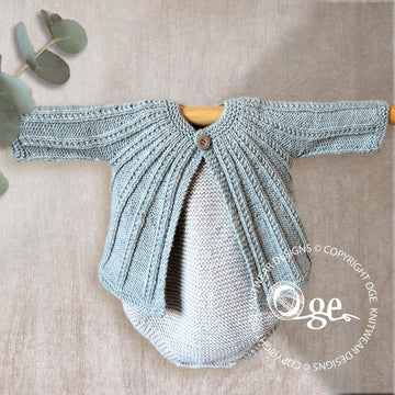 Seamless Top Down Cardigan and Onesie - P094