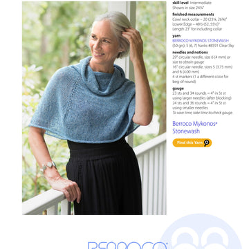 Berroco Grenada Cape Knitting Pattern
