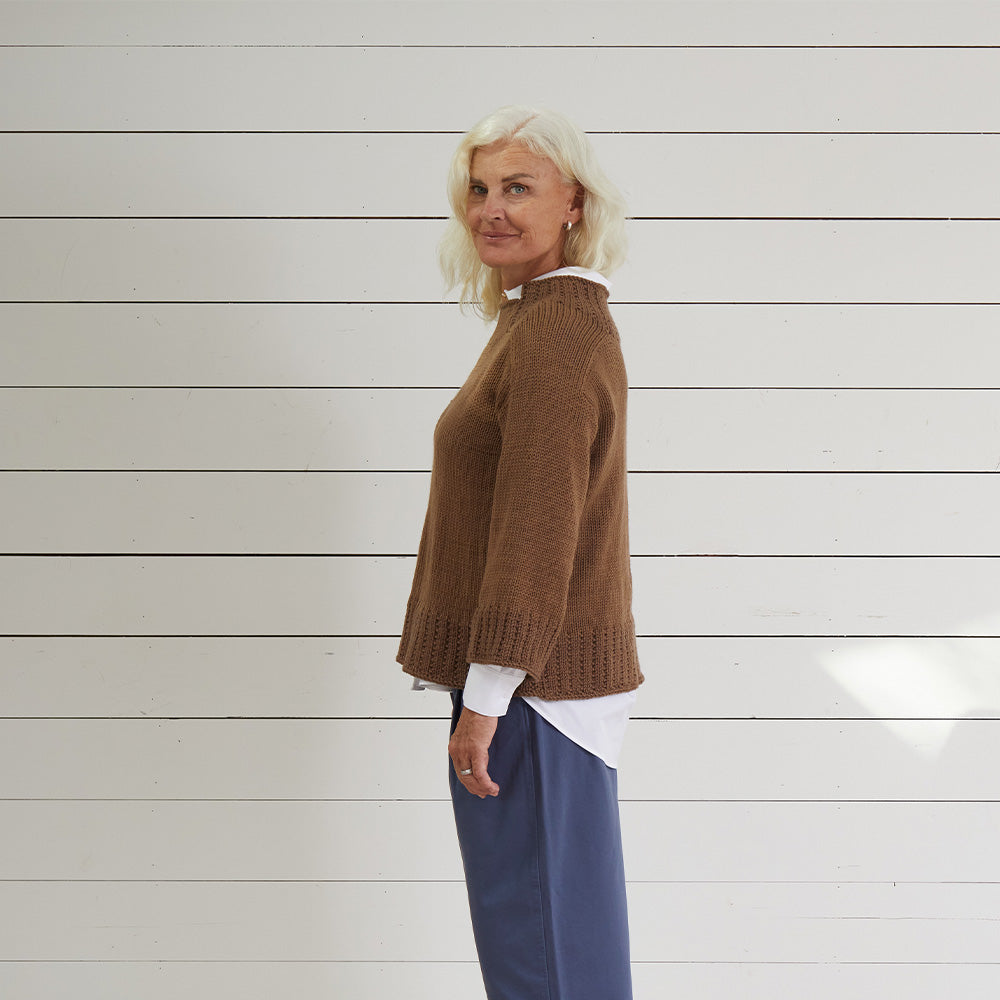 Debbie Bliss Maude Sweater Knitting Pattern