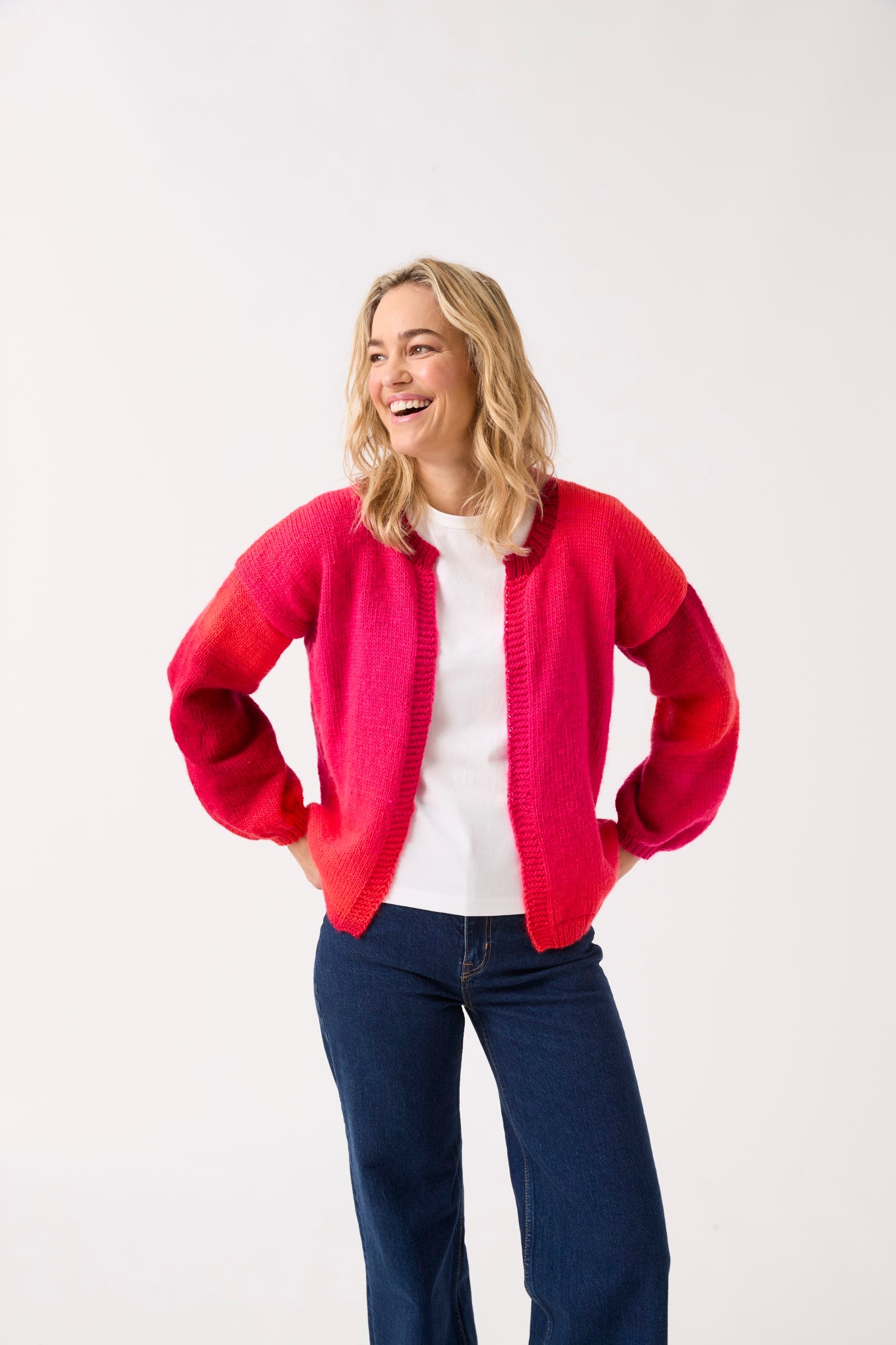 Sirdar Event Edge-to-Edge Cardigan Knitting Pattern