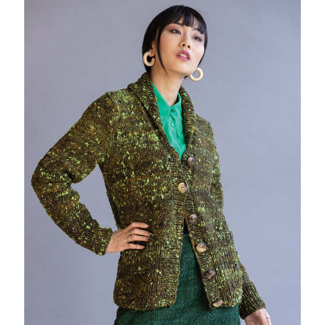 Noro Shawl Collar Jacket Cardigan Knitting Pattern