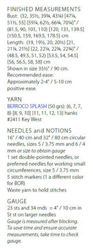 Berroco Campana Top Knitting Pattern