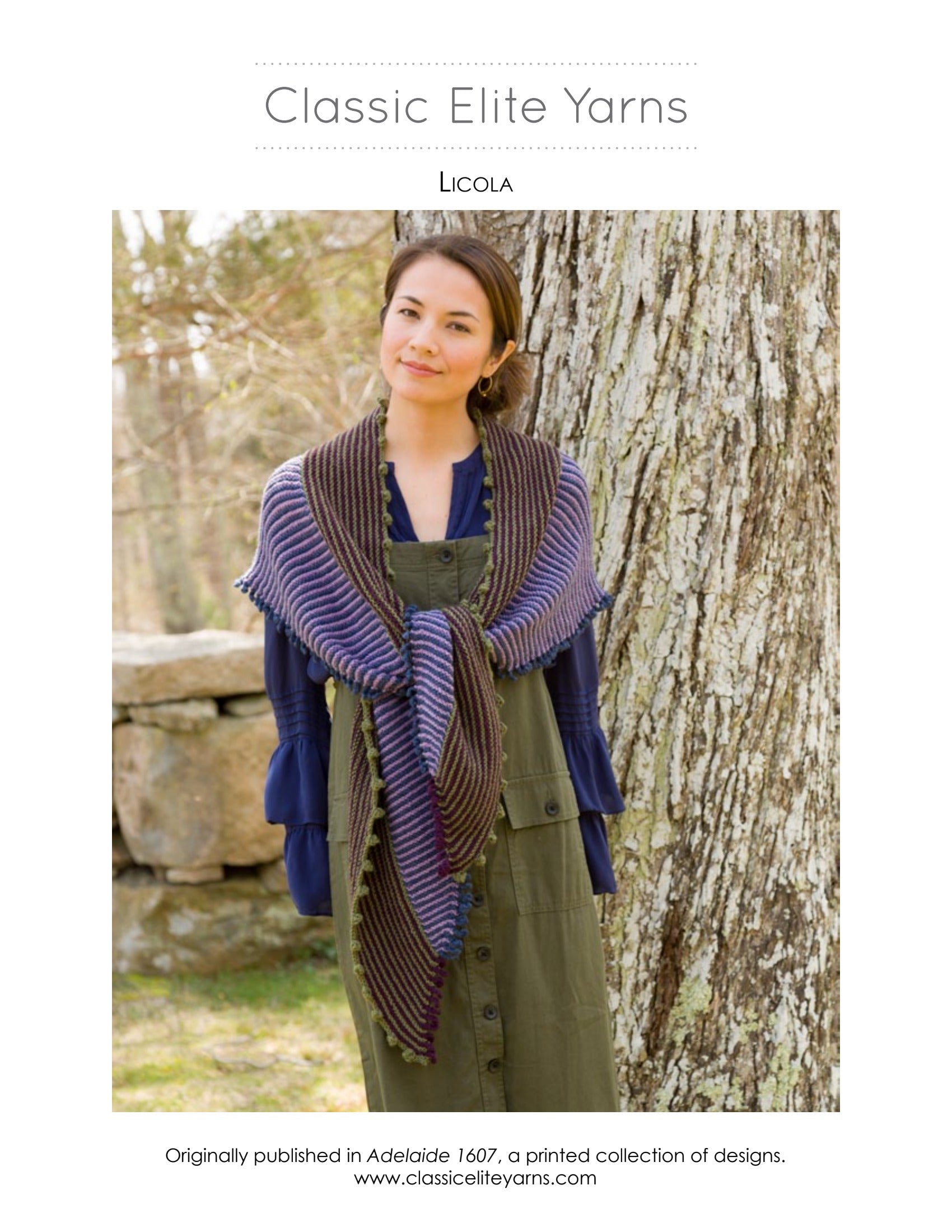 Classic Elite Yarns Licola Wrap Knitting Pattern