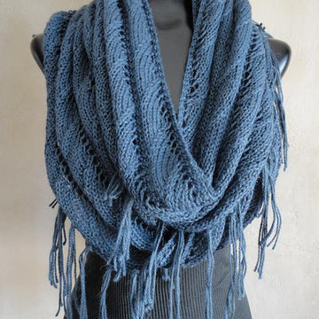#123 Sophisticated Boho Lace Eternity Scarf
