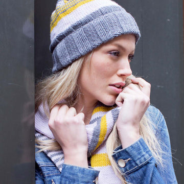 MillaMia Linn Scarf & Hat Knitting Pattern