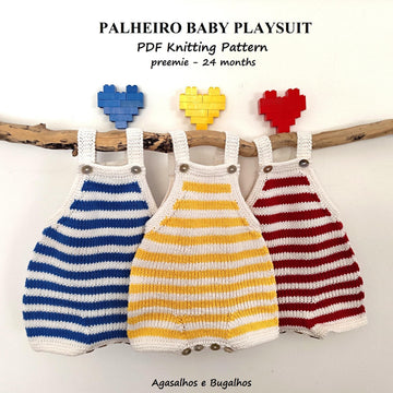 Palheiro Baby Playsuit | preemie - 24 months
