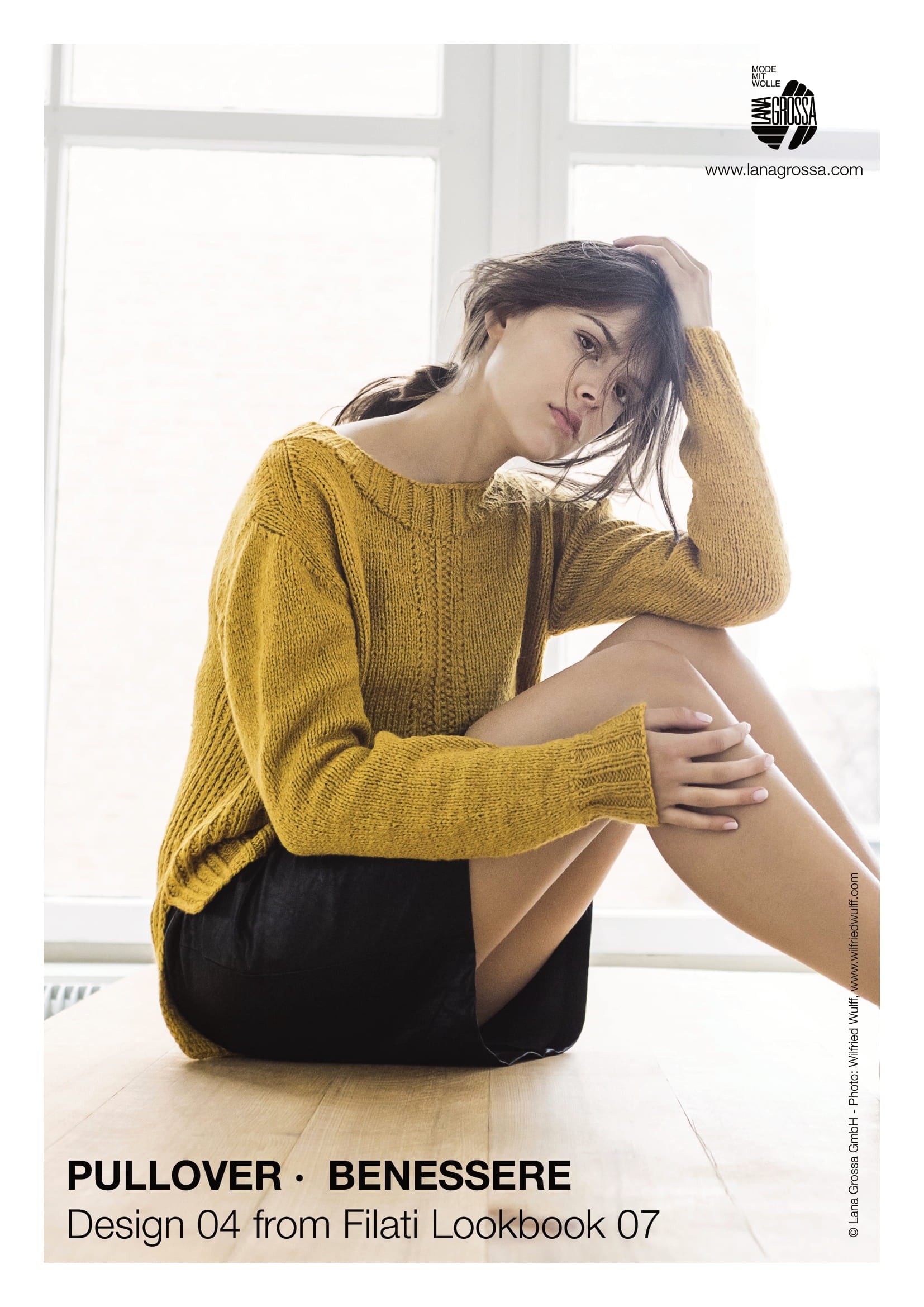 Lana Grossa 04 Pullover Jumper Knitting Pattern