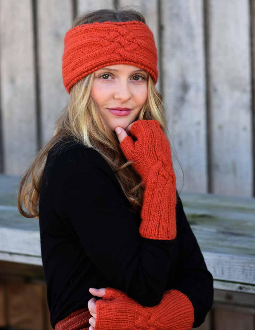Petrine Headband & Wristlets in Juniper Moon Farm Fourteen