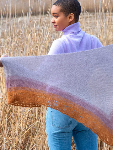Kiania Shawl in Berroco Aerial PDF