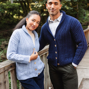 Dorchester Cardigan in Berroco Remix Wool Knitting Pattern