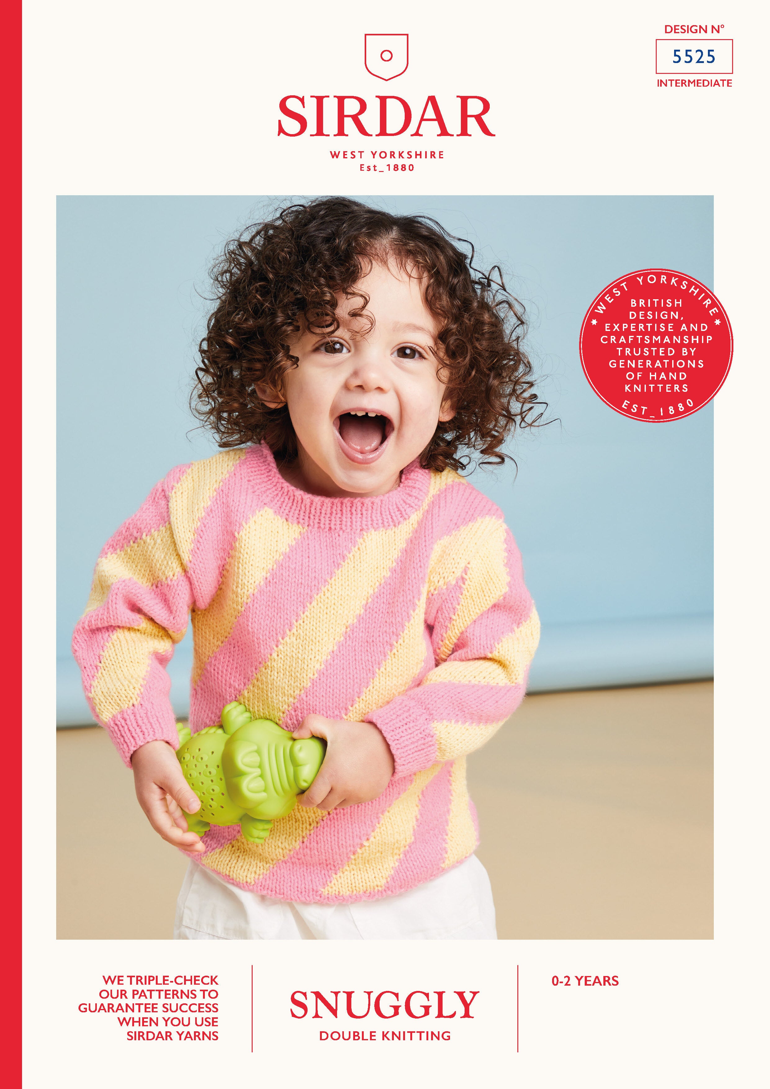 Sirdar Beach Hut Stripe Sweater Jumper Knitting Pattern