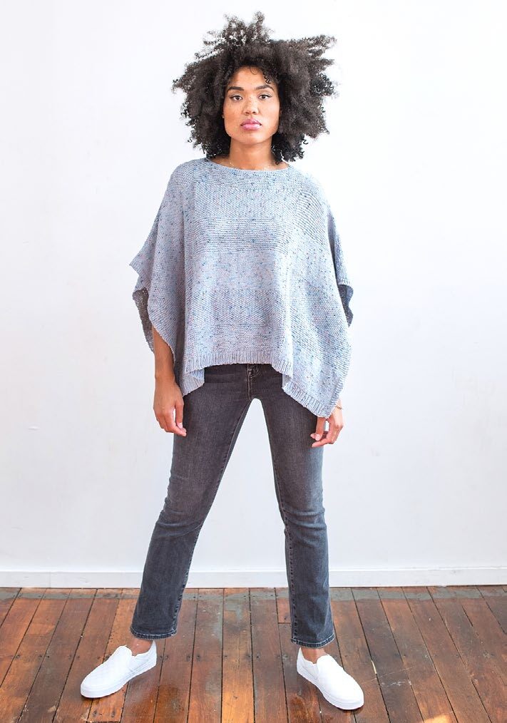 Milan Poncho Cape Knitting Pattern