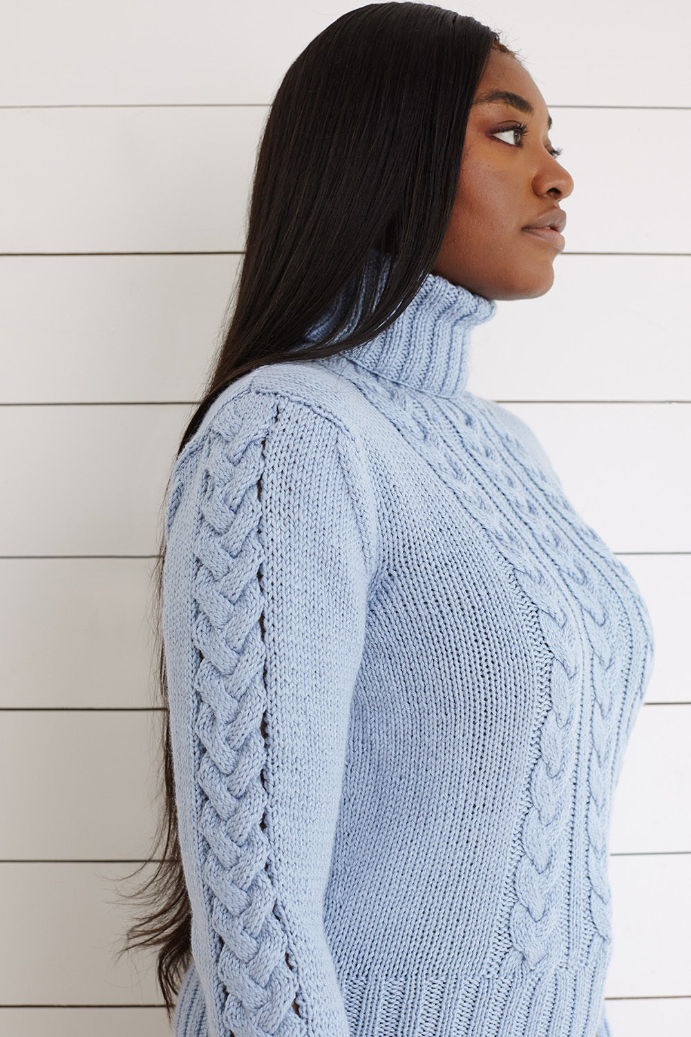Debbie Bliss Cropped Cable Sweater Knitting Pattern