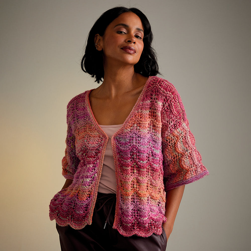Sirdar Hot House Flowers Cardigan Knitting Pattern