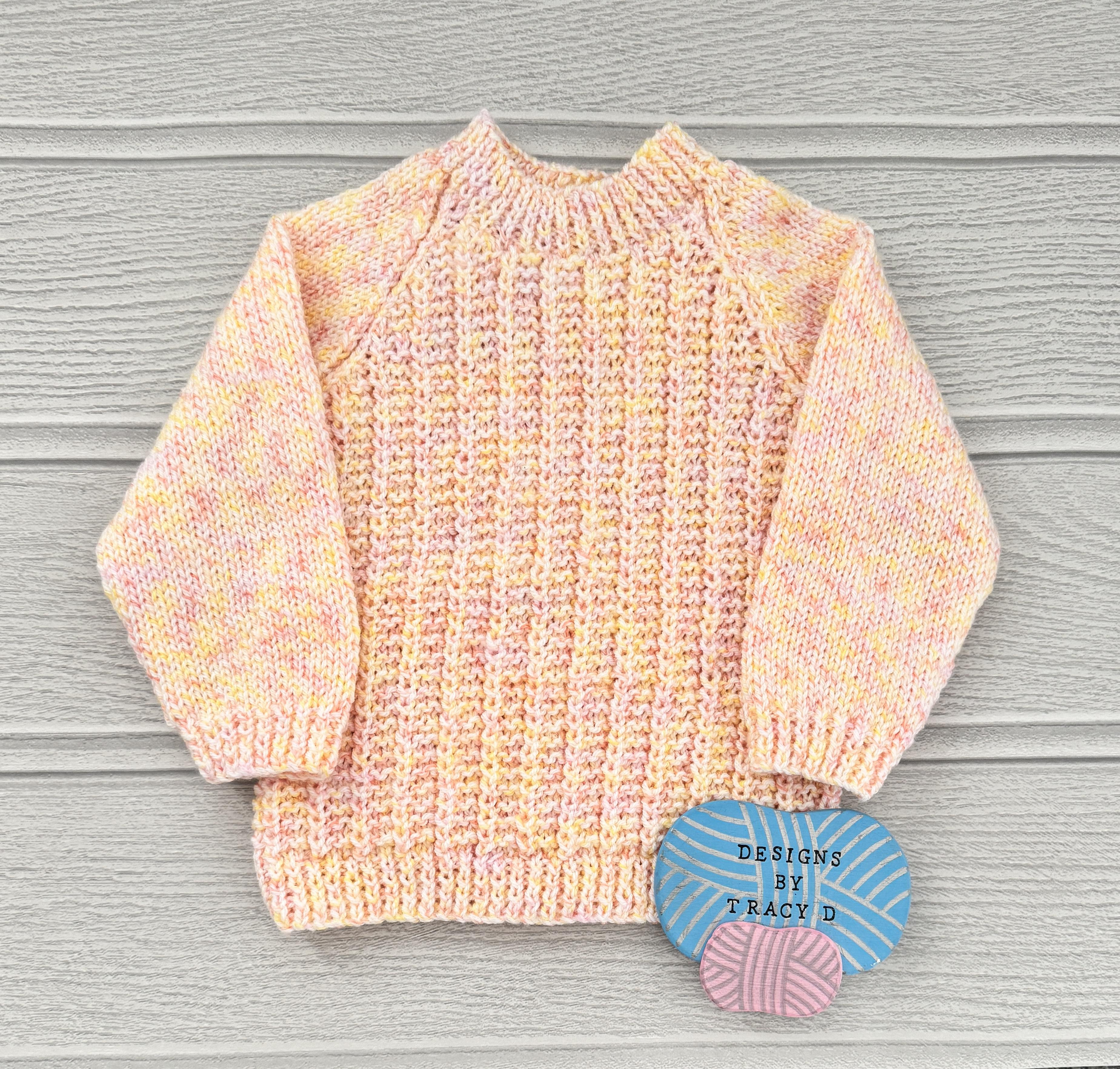 Quinn Baby sweater and Hat 18"-22" chest size
