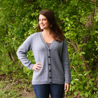 Valley Yarns B Basic Set-in Sleeve Cardigan Knitting Pattern