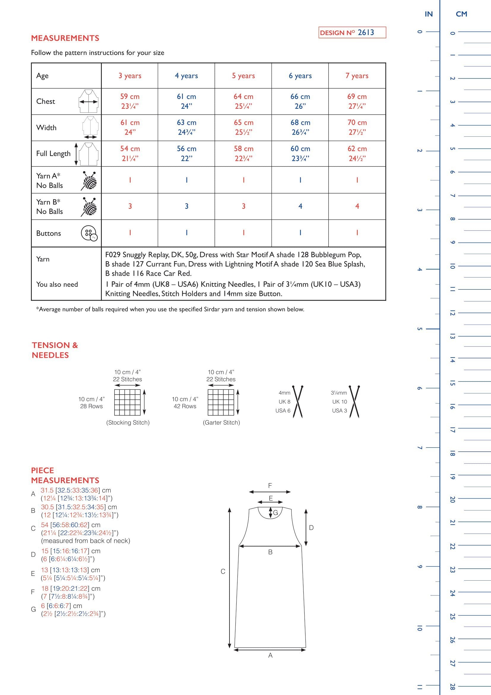 Sirdar Speed of Light Tunic Jumper Knitting Pattern