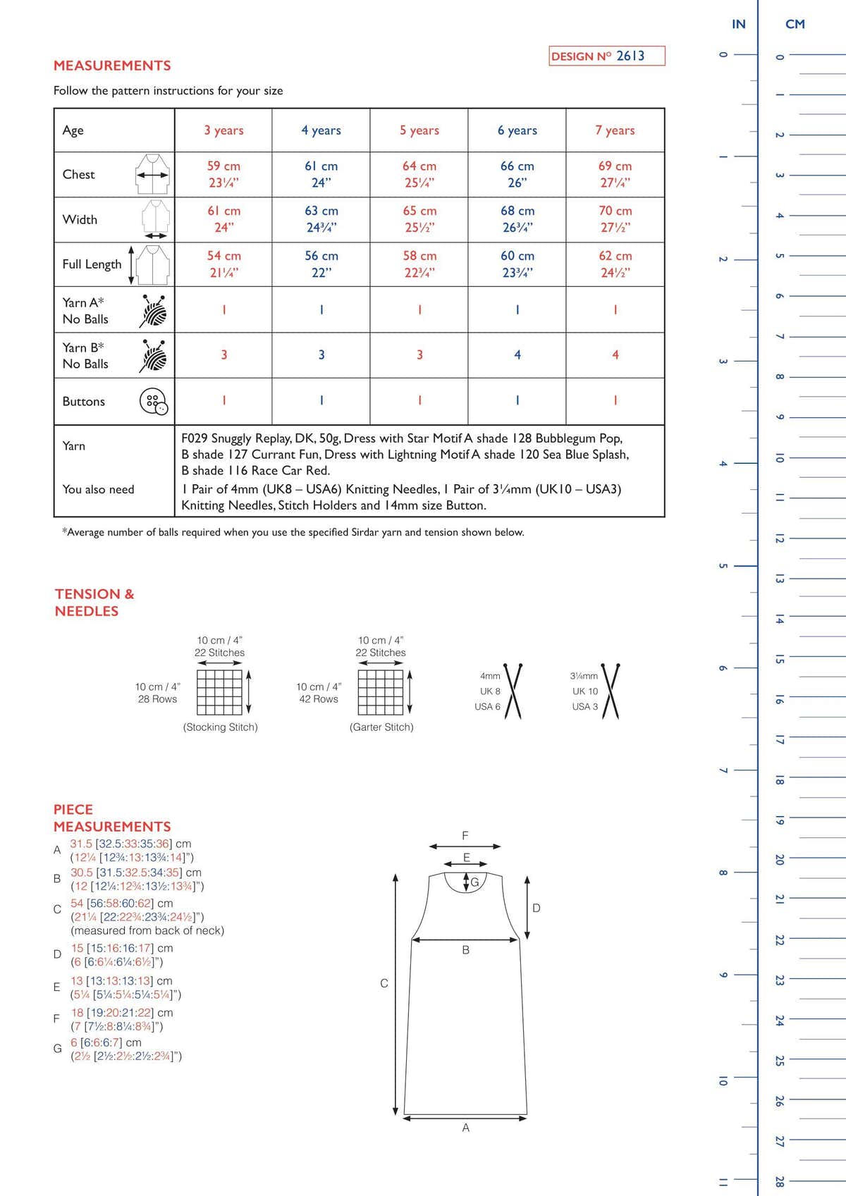 Sirdar Speed of Light Tunic Jumper Knitting Pattern
